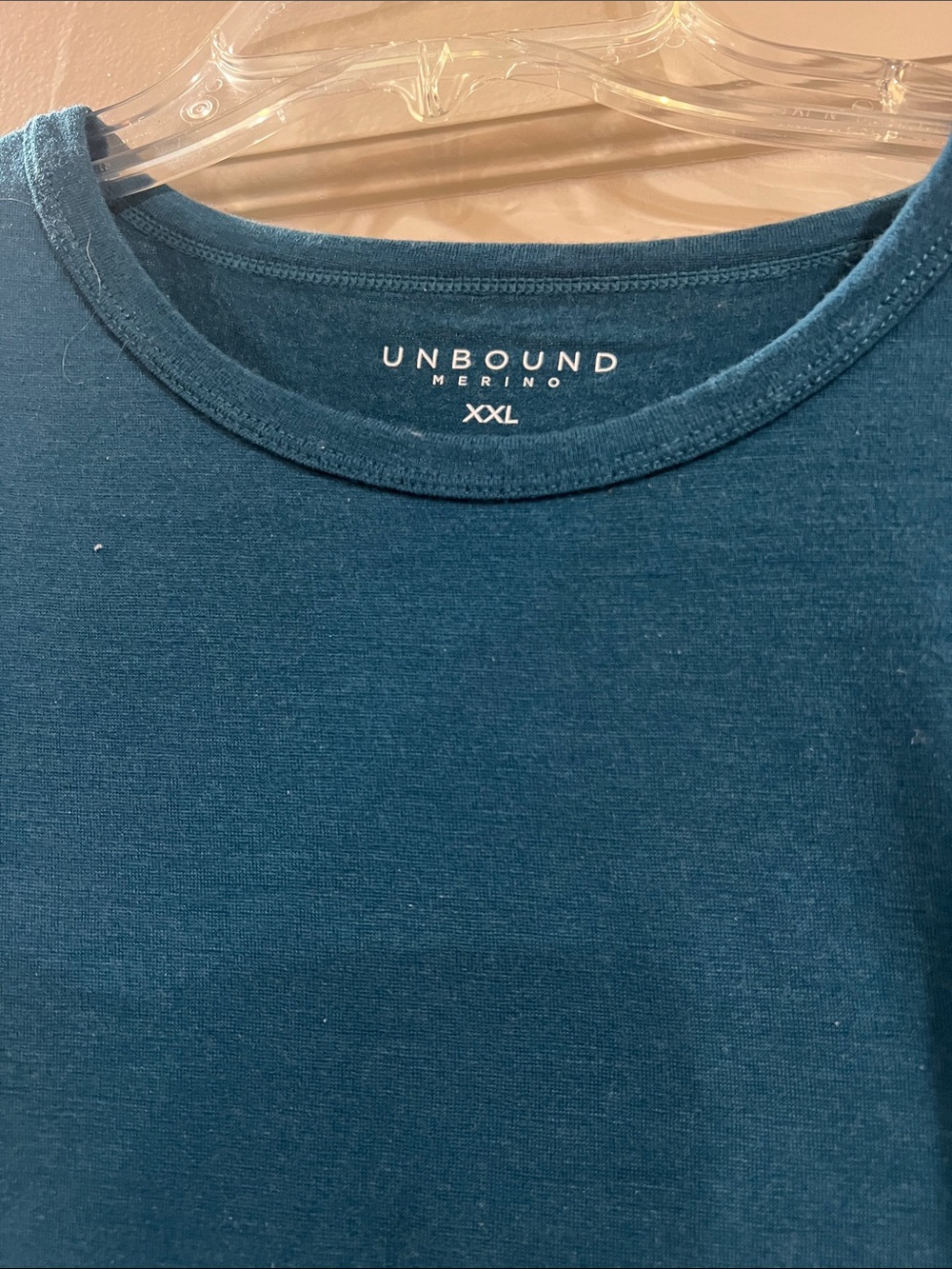 Unbound Teal Short Sleeve Crew Neck T-Shirt for Men - Picture 2 of 2